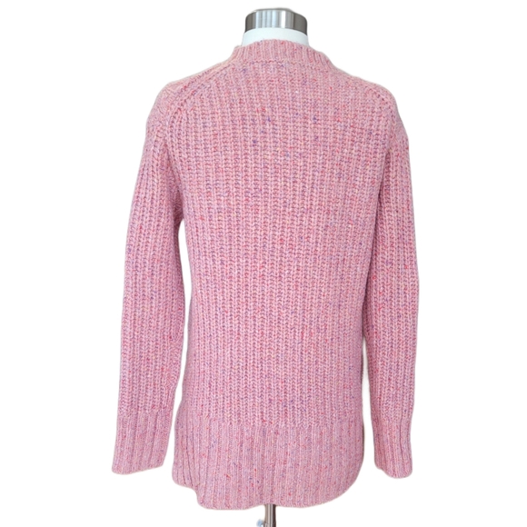 Alex Mill Side Button Aran Cable Knit Merino Wool Sweater - Picture 5 of 6